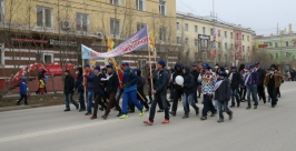 Первомайская демонстрация в Якутске Алексей Толстяков, YakutiaMedia