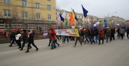 Первомайская демонстрация в Якутске Алексей Толстяков, YakutiaMedia