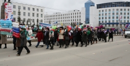 Первомайская демонстрация в Якутске Алексей Толстяков, YakutiaMedia