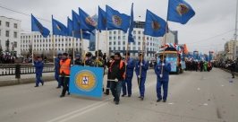 Первомайская демонстрация в Якутске Алексей Толстяков, YakutiaMedia