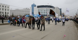 Первомайская демонстрация в Якутске Алексей Толстяков, YakutiaMedia