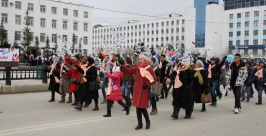 Первомайская демонстрация в Якутске Алексей Толстяков, YakutiaMedia