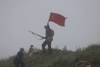 Военно-историческая реконструкция высадки советского десанта пресс-служба правительства Сахалинской области