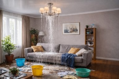 Потоп в квартире Создано при помощи ИИ