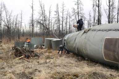 В Вилюйском районе Якутии эвакуируют фрагменты ракеты-носителя Службе спасения РС (Я)