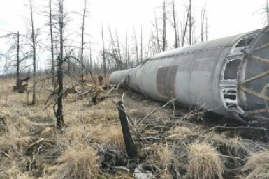 Спасатели вывезли обломки ракеты из Вилюйского района Якутии пресс-служба Службы спасения РС (Я)