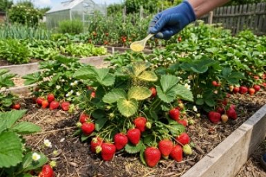 Клубника будет сладкой как мед и без единой гнили: 1 ложка порошка в июне — и вредители исчезнут навсегда