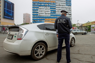 ДПС, ГИБДД, Полиция, остановка транпорта, ГАИ, инспектор, превышение, штраф Мария Смитюк, ИА PrimaMedia