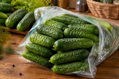 Огурцы не в рассол — в сухой пакет: сохраняю хрустящими до самой весны по-новому — без соли и уксуса Создано при помощи ИИ