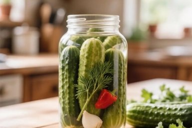 Маринованные огурцы с перцем на зиму без стерилизации