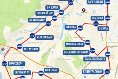 Автобус №12 в Якутске начнет курсировать по схеме маршрута №25 ПроДороги