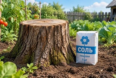 Без корчевания и спецтехники: вот как избавляюсь от пня на участке — результат удивит даже опытных дачников