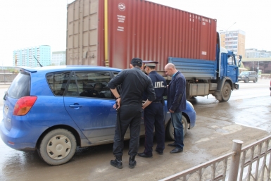 Должников ловили на дорогах в Якутске Яна Лазарева, YakutiaMedia