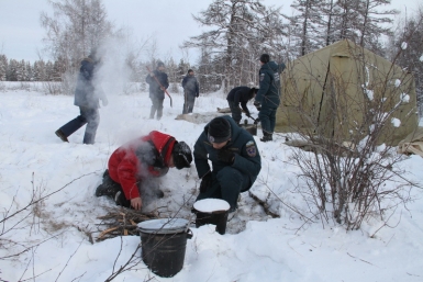 На оперативную готовность проверили молодых спасателей Якутии Николай Фатеев, Служба спасения РС (Я)