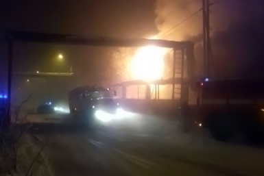 Пожар на улице Рихарда Зорге в Якутске пресс-служба ГУ МЧС РФ по РС (Я)