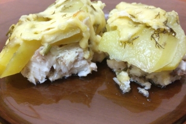 Рецепт выходного дня: Чир запеченный с картофелем и сыром Мargaritkago