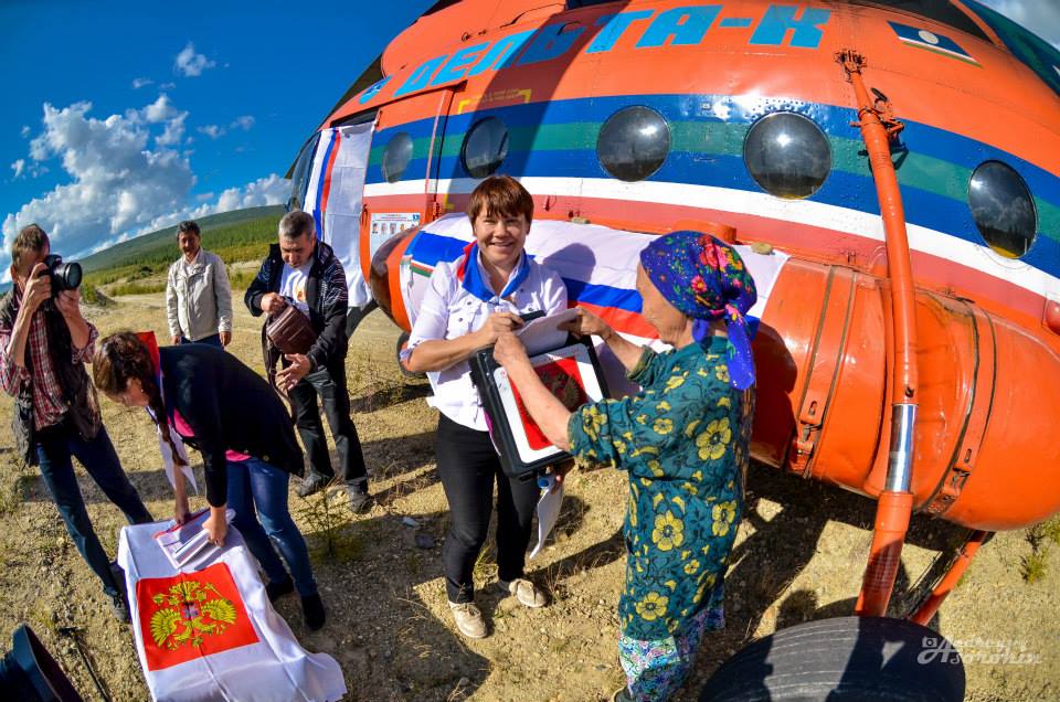 Досрочные выборы на стойбищах оленеводов, Фото с места события собственное