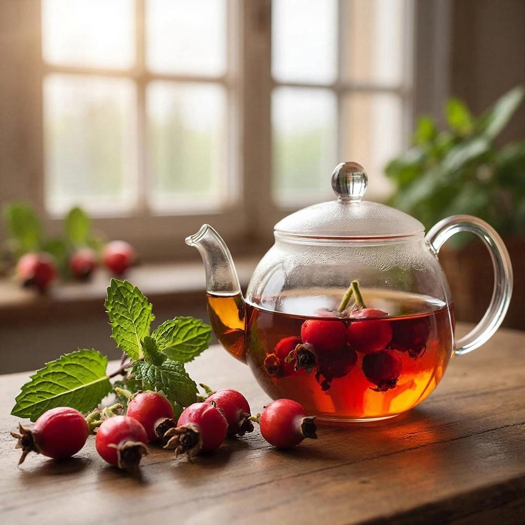 Витаминный заряд из шиповника — просто, вкусно, эффективно сгенерировано сервисом &quotКандинский&quot (18+)