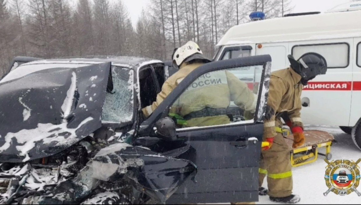 Водитель &quotЛады Нивы&quot пострадал в аварии на федеральной трассе &quotЛена&quot Госавтоинспекция