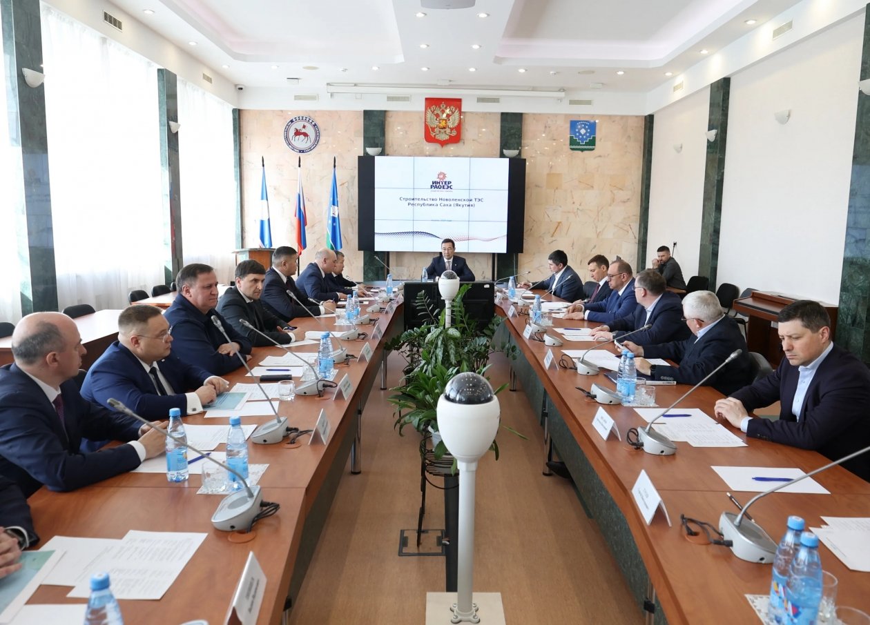 Айсен Николаев провел совещание по строительству Новоленской ТЭС Андрей Сорокин, ЯСИА