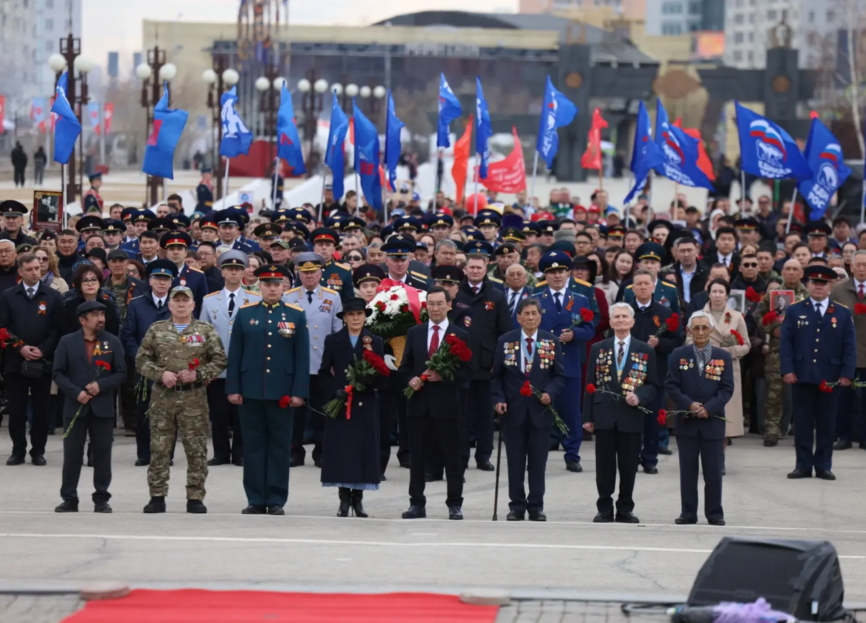 Якутск отмечает 81-ю годовщину Великой Победы Мария Васильева, ЯСИА