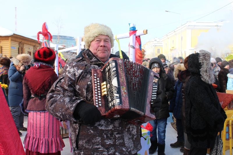 Широкую Масленицу отпраздновали в Якутске, Фото с места события собственное