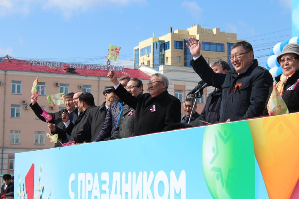 Первомайский парад прошел в Якутске, Фото с места события собственное