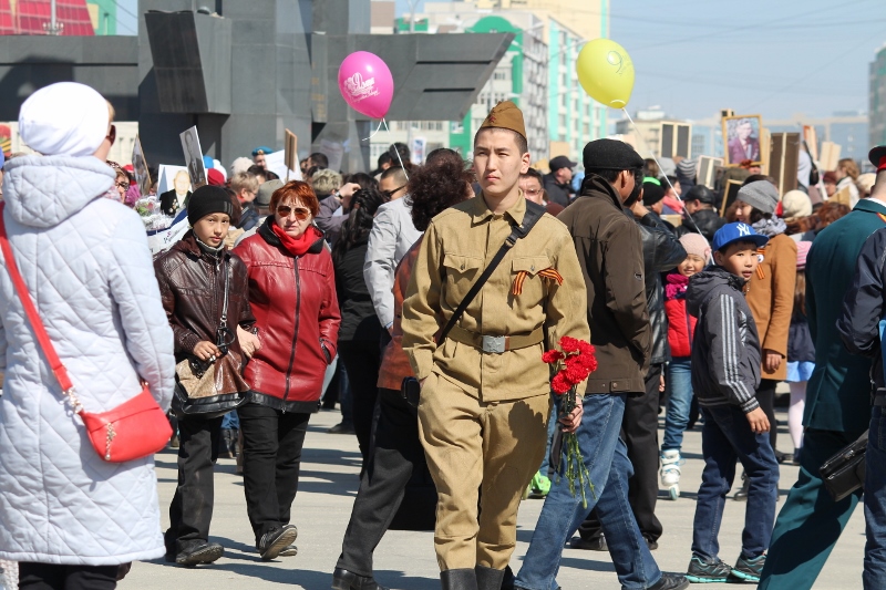 День Победы в Якутске, Фото с места события собственное