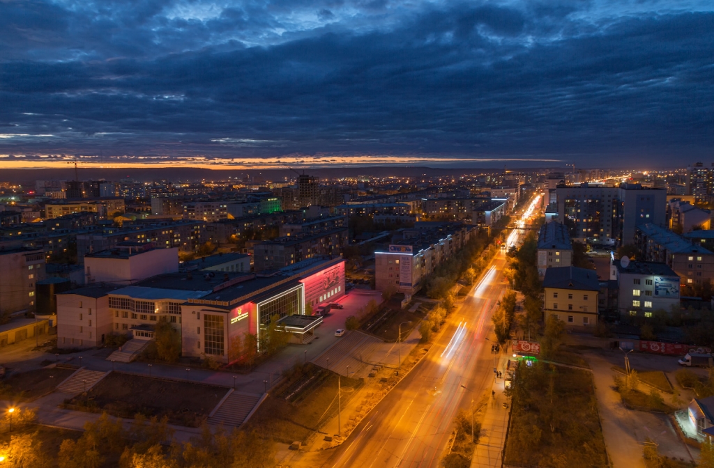 Ночной Якутск