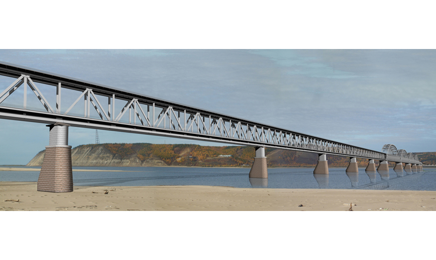 мост через реку Лена