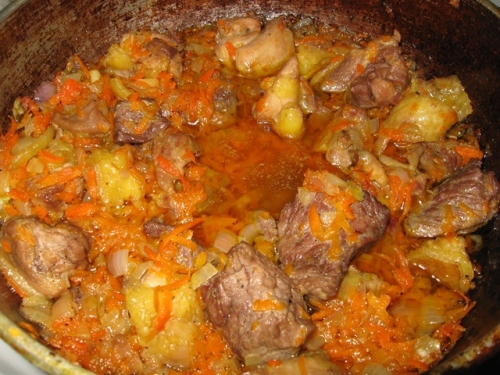 Мясной пирог из лаваша