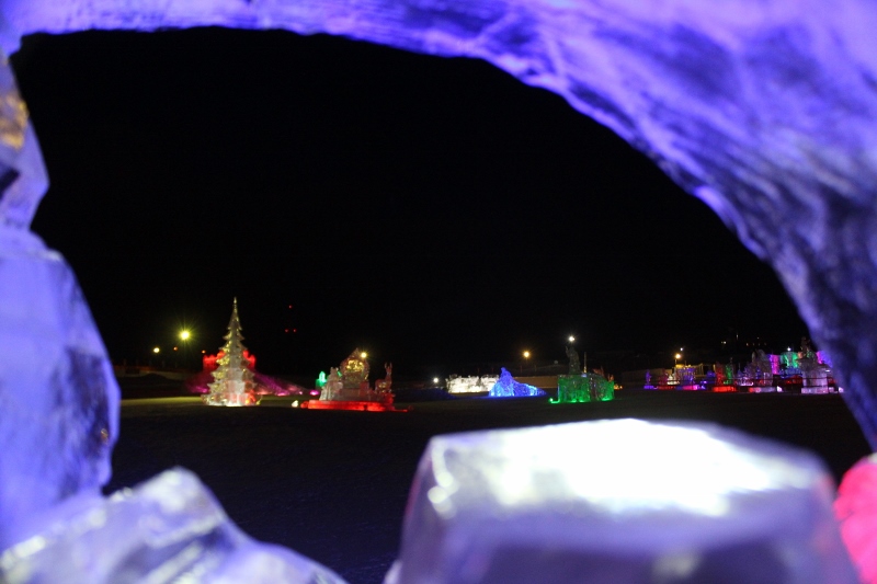 Ледовый парк в Якутске 