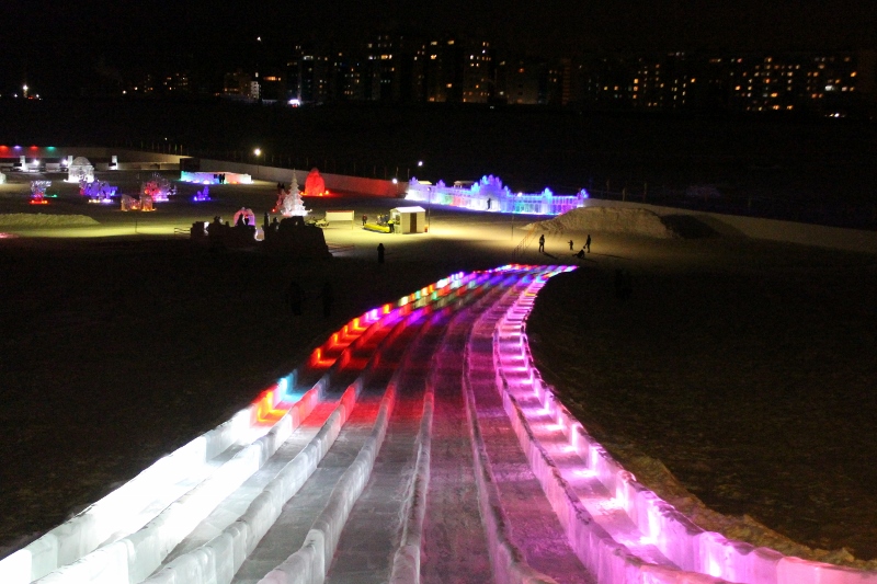 Самая длинная ледяная горка на Дальнем Востоке находится в Якутии