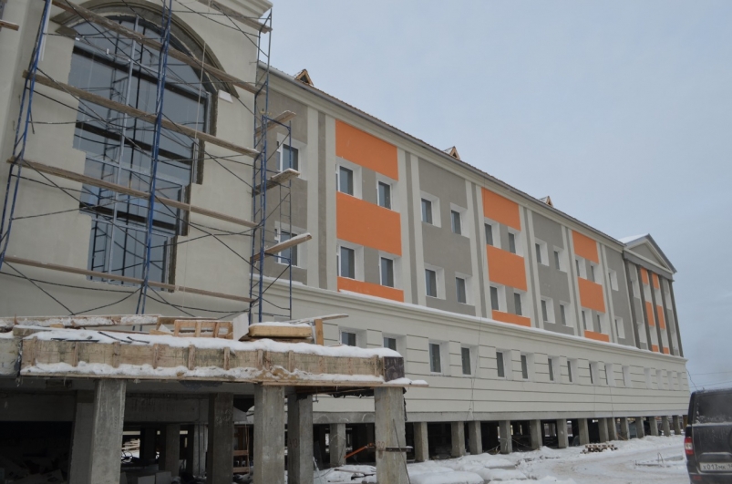 В Усть-Алданском улусе Якутии завершается строительство новой школы 