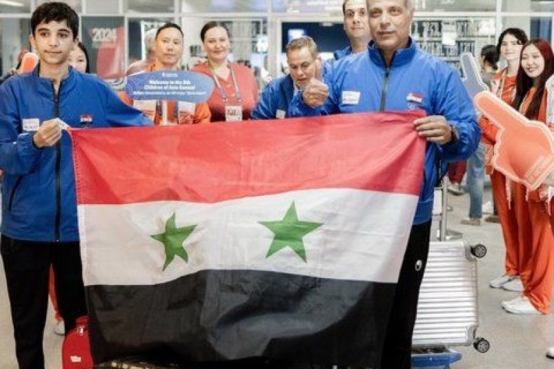Флаг Сирии торжественно подняли в Деревне спортсменов игр 