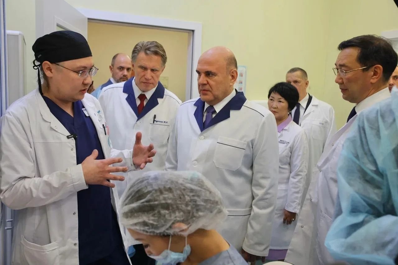 Мишустин посетил онкологический центр Пресс-служба правительства Якутии